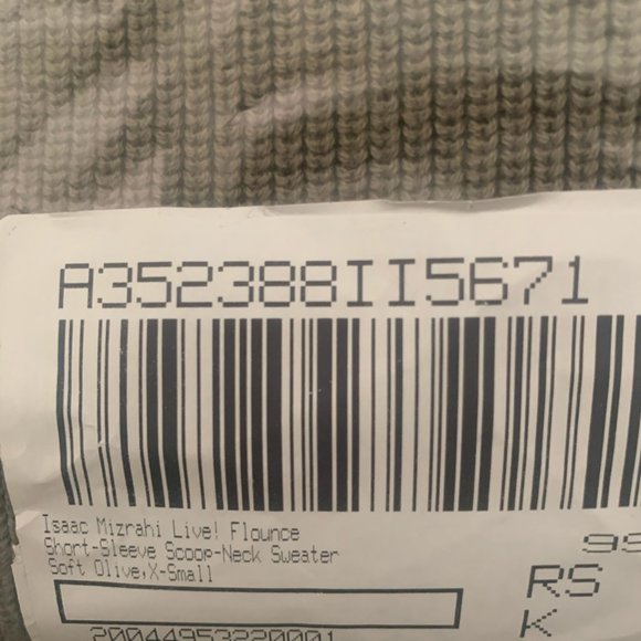 NWT ISAAC MIZRAHI FLOUNCE SHORT SLEEVE SWEATER XS - Picture 14 of 14